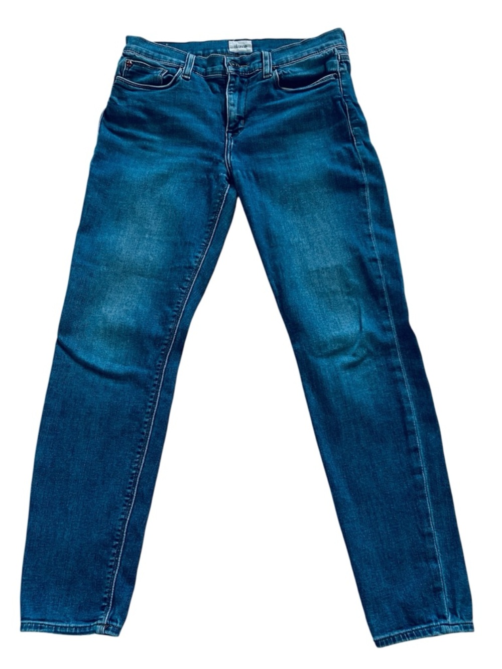 Hudson Jeans Womens 28 X 27 Natalie Super Skinny Dark Wash Blue Mid Rise Stretch